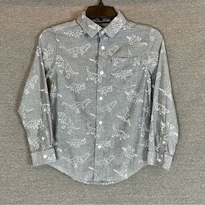 Boys Cat & Jack Button Up Shirt - Size M 8/10